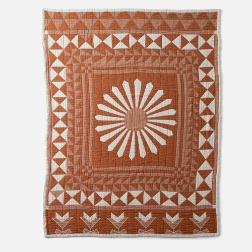 Schoolhouse x Rachel Murray Windmill Cotton Quilt