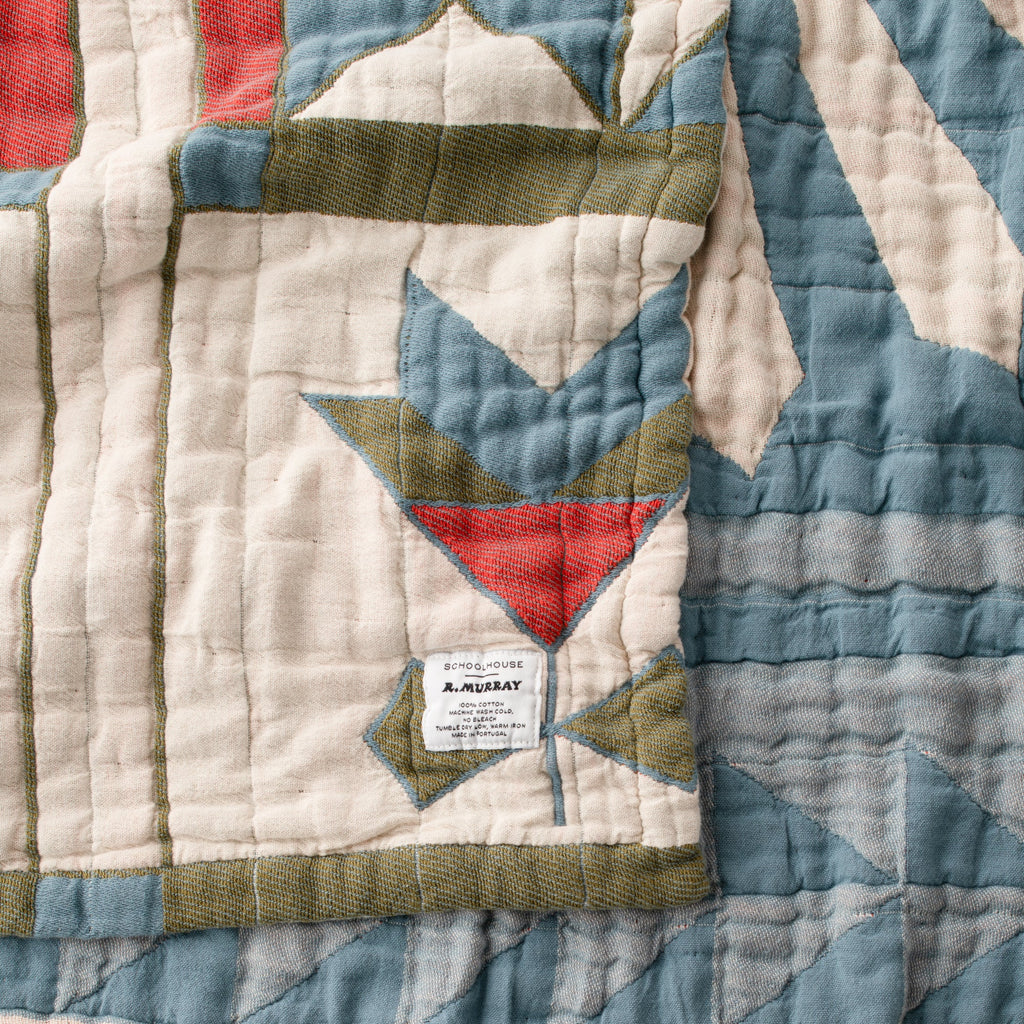 Schoolhouse x Rachel Murray Windmill Cotton Quilt