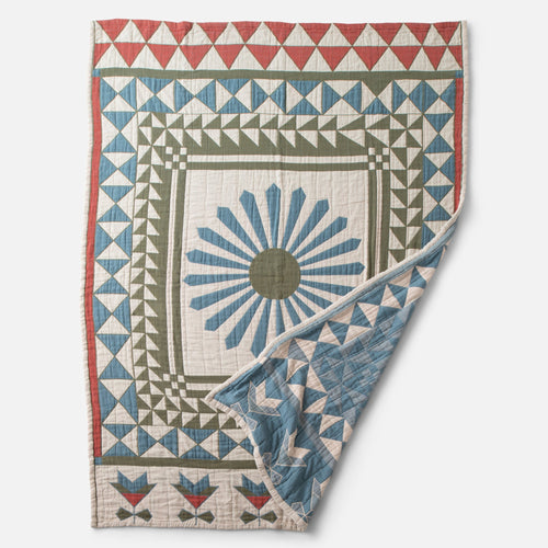 Schoolhouse x Rachel Murray Windmill Cotton Quilt