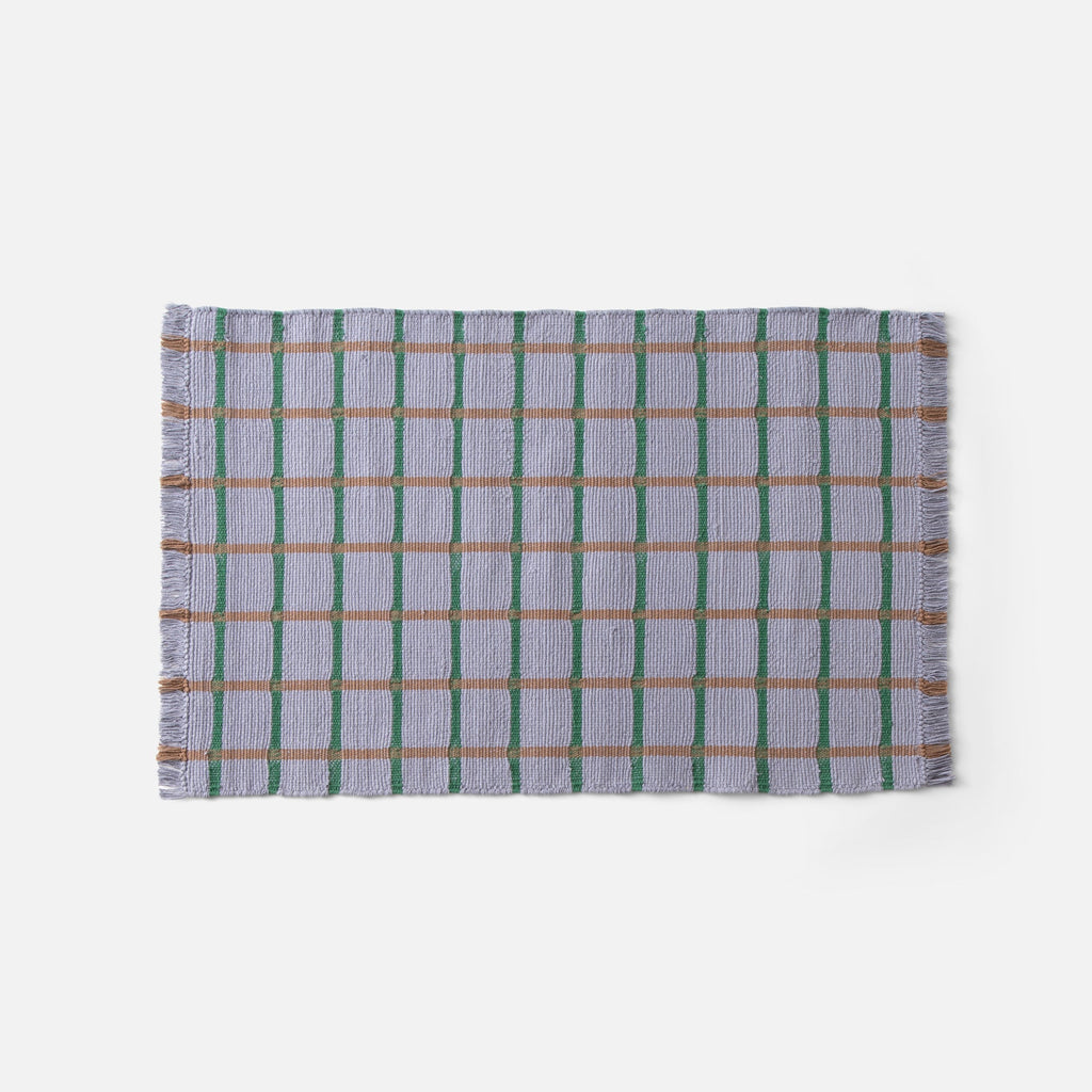 Cotton Grid Flatweave Rug