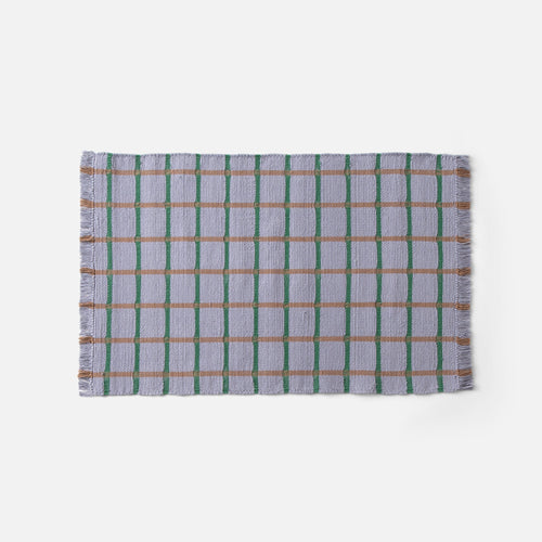Cotton Grid Flatweave Rug
