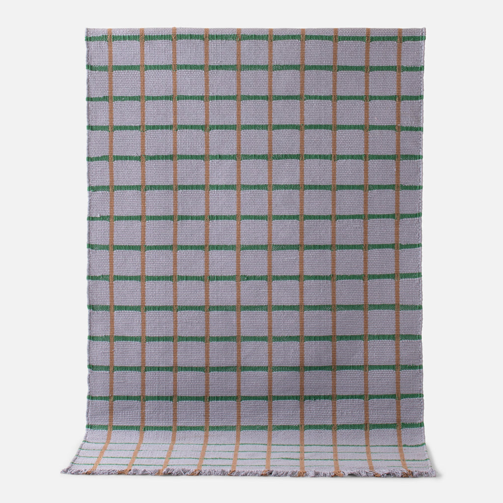 Cotton Grid Flatweave Rug