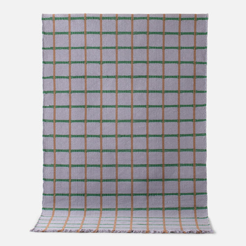 Cotton Grid Flatweave Rug