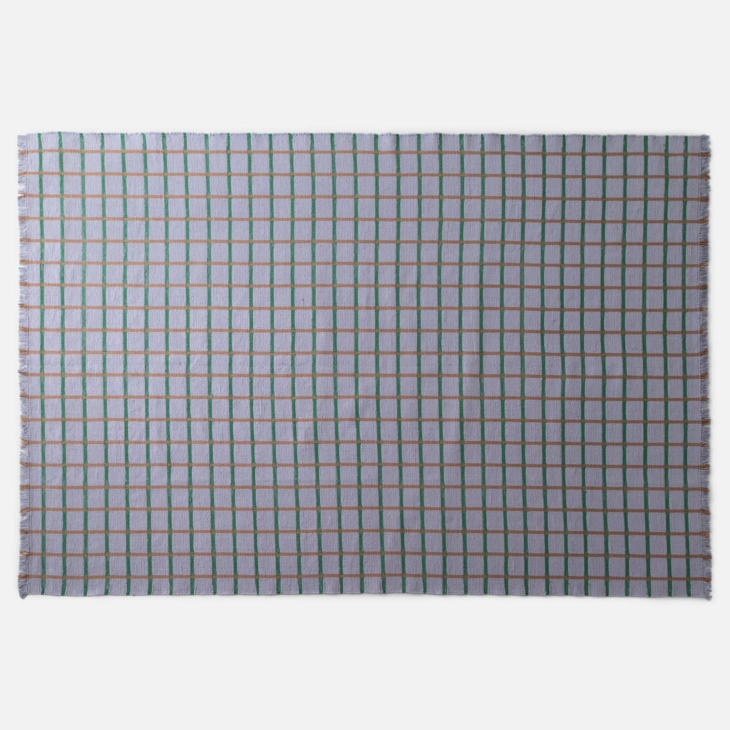 Cotton Grid Flatweave Rug