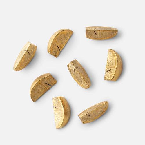 Clementine Brass Place Card Set