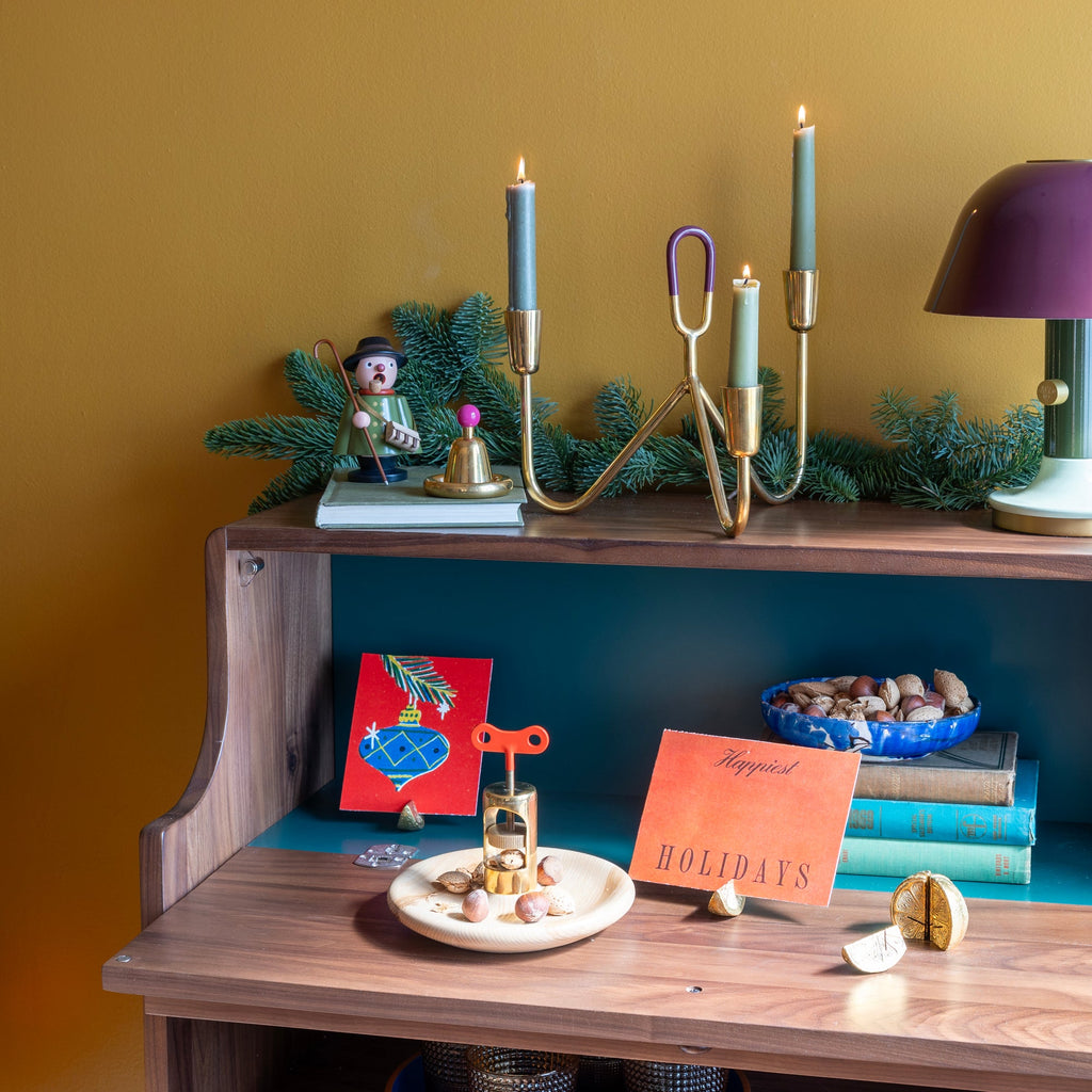 Clementine Brass Place Card Set