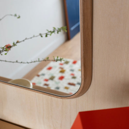 Oak Chamfered Mirror - Rectangle