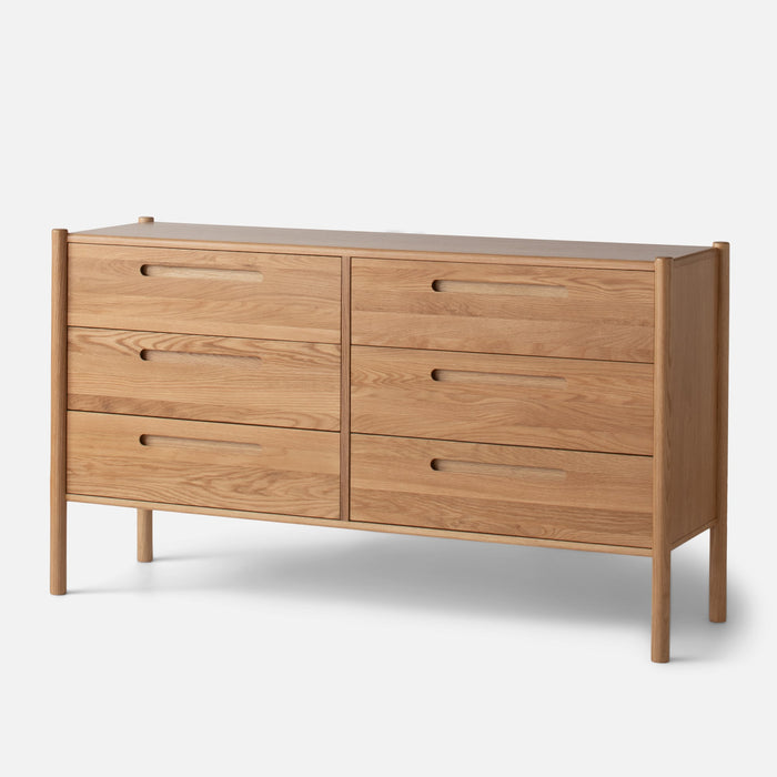 Nora Oak 6-Drawer Dresser