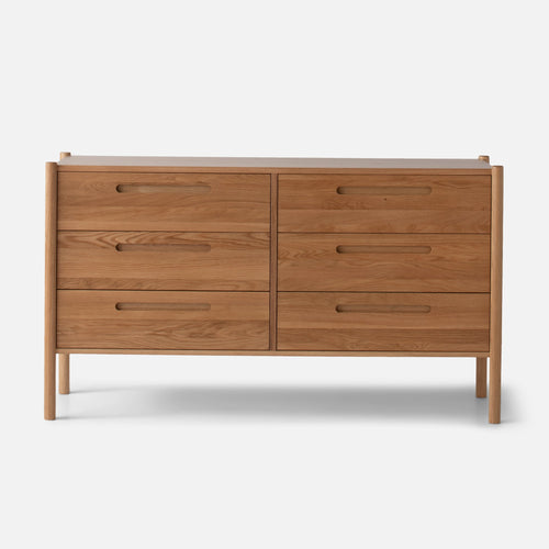 Nora Oak 6-Drawer Dresser