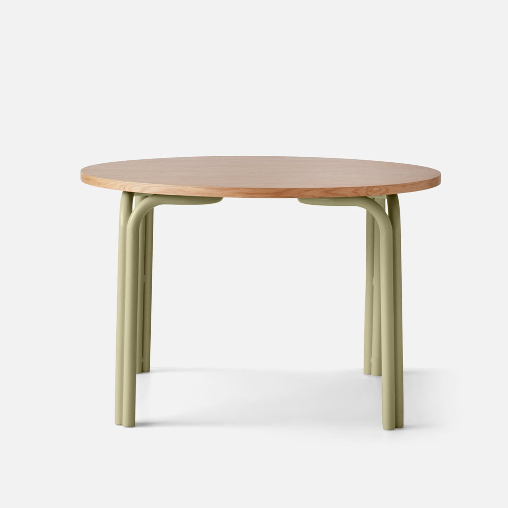 Forma Dining Table - Round::Lichen-Satin::main