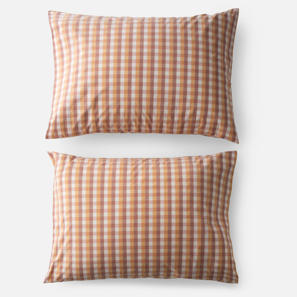 Presidio Plaid Pillow Case, Set of 2::tawny::main