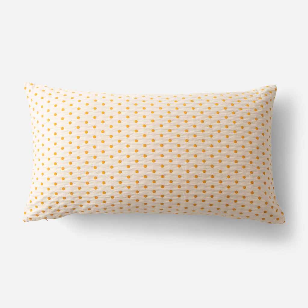 polka dot pillow sham::honey::hover