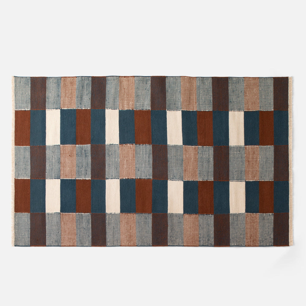 Croft Wool Flatweave Rug::sky::main