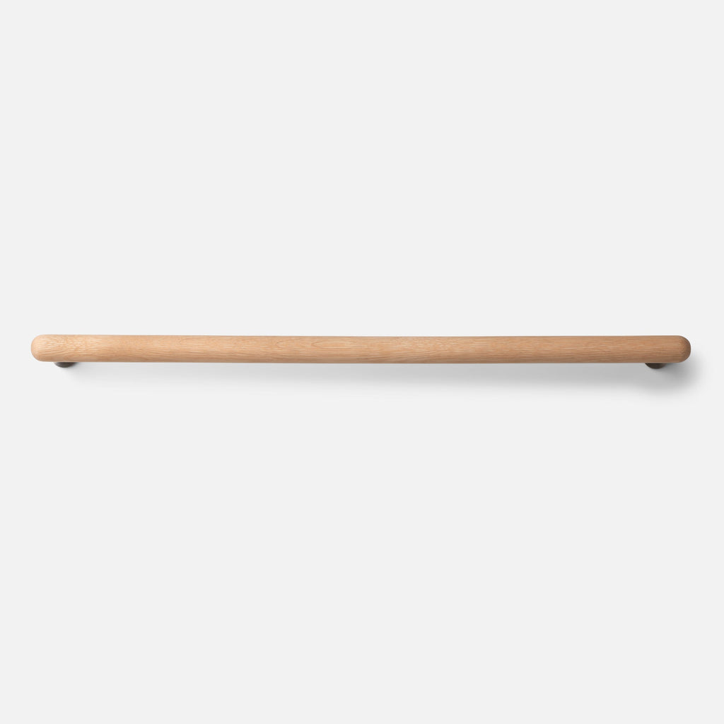Oak + Stainless Towel Bar