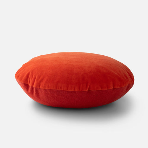 Velvet + Wool Circle Pillow