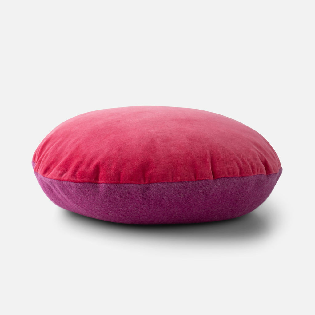 Velvet + Wool Circle Pillow