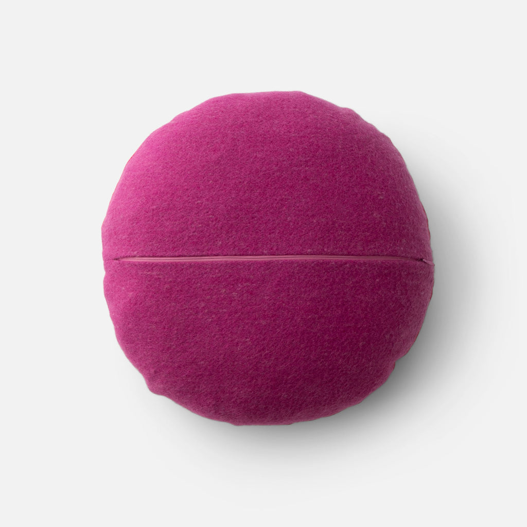 Velvet + Wool Circle Pillow