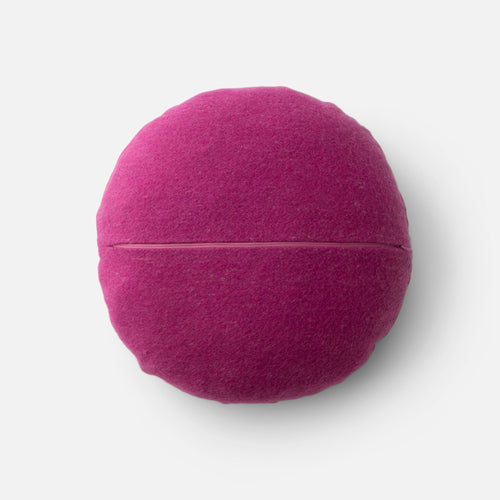 Velvet + Wool Circle Pillow