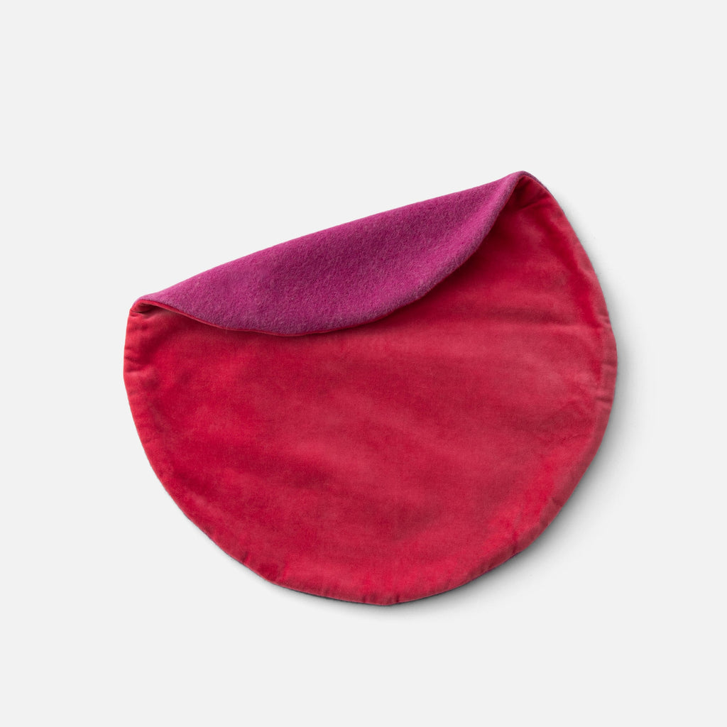 Velvet + Wool Circle Pillow