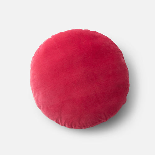 Velvet + Wool Circle Pillow