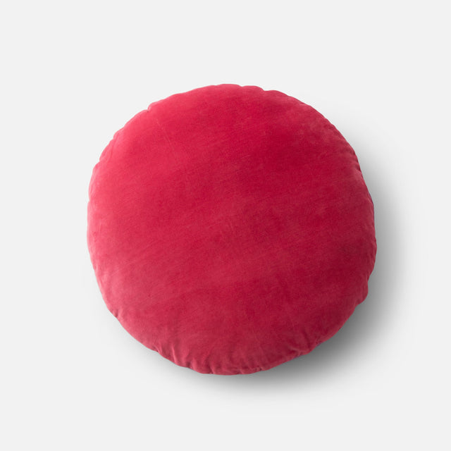 Velvet + Wool Circle Pillow