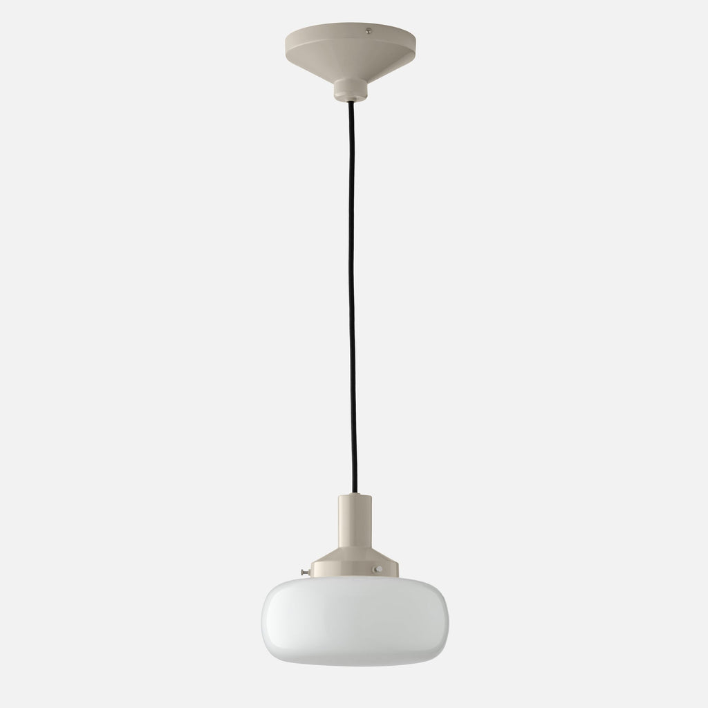 Otto 4" Cord Pendant::pebble-gloss::main