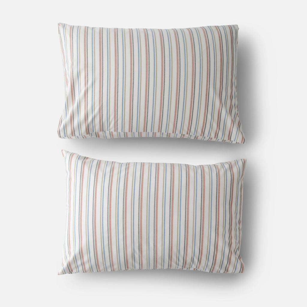 Fresh Stripe Percale Pillow Case, Set of 2