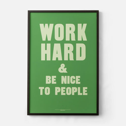 Work Hard - Oversized Screenprint