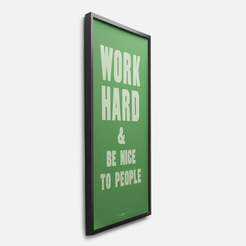 Work Hard - Oversized Screenprint