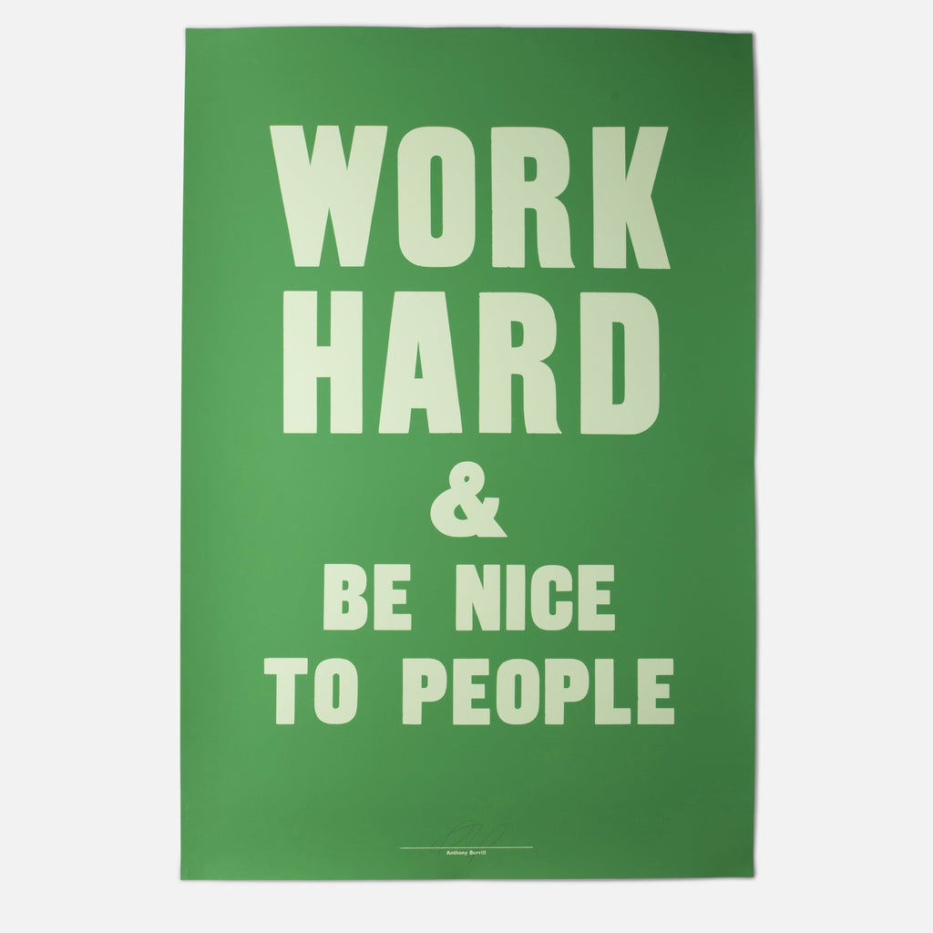 Work Hard - Oversized Screenprint