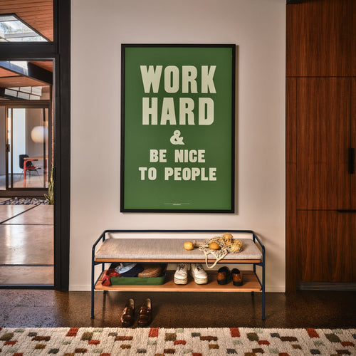 Work Hard - Oversized Screenprint