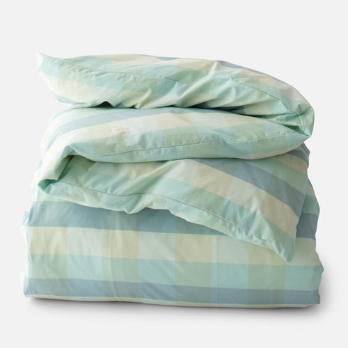Woven Plaid Duvet Cover::woven plaid-shore::main