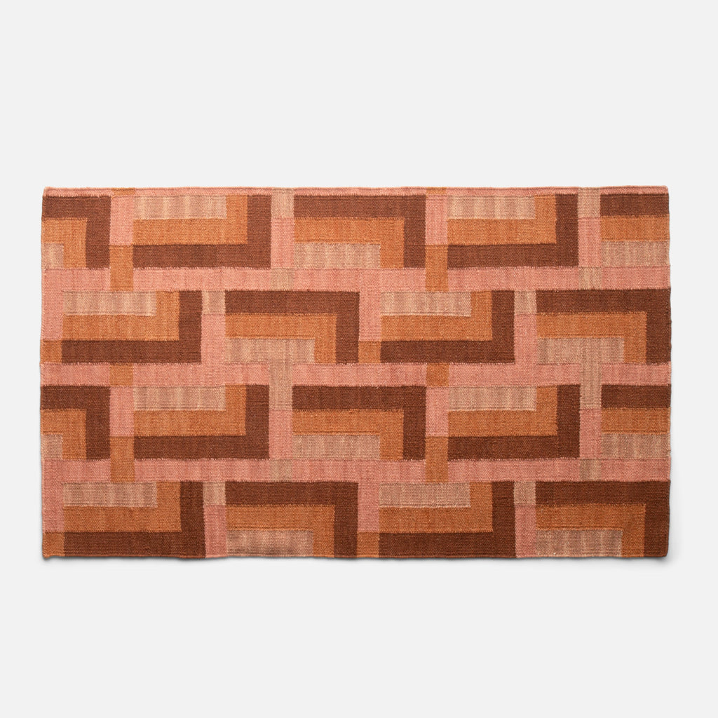 Canyon Wool Flatweave Rug::paprika::main