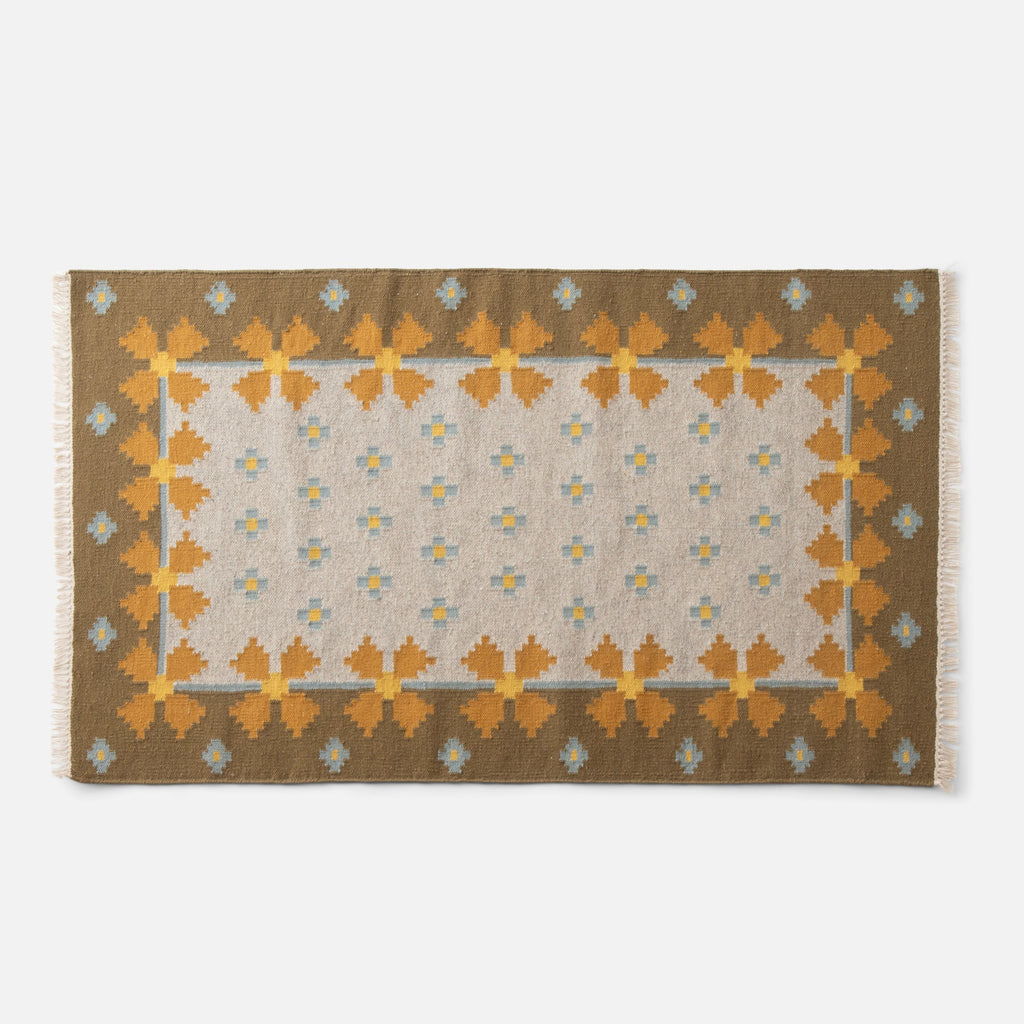 Flora Wool Flatweave Rug