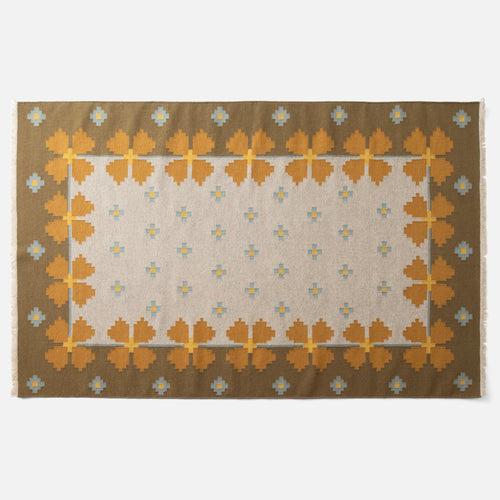 Flora Wool Flatweave Rug