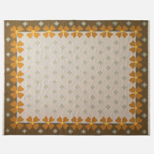 Flora Wool Flatweave Rug