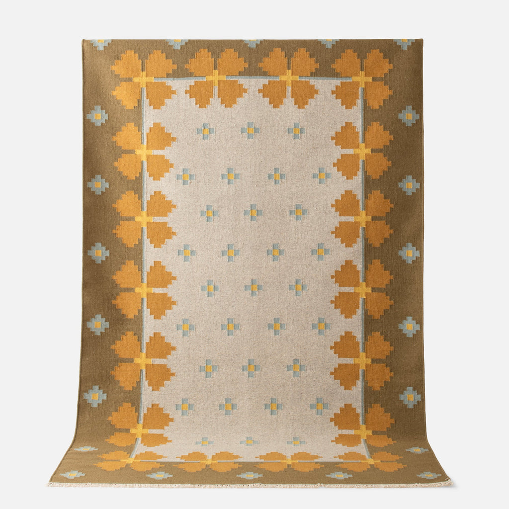 Flora Wool Flatweave Rug