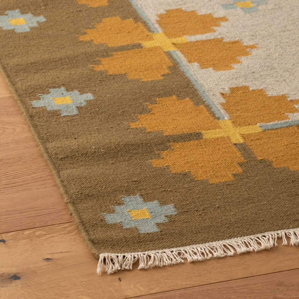Flora Wool Flatweave Rug