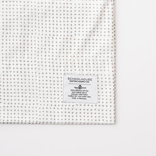 Dot Percale Pillow Case, Set of 2