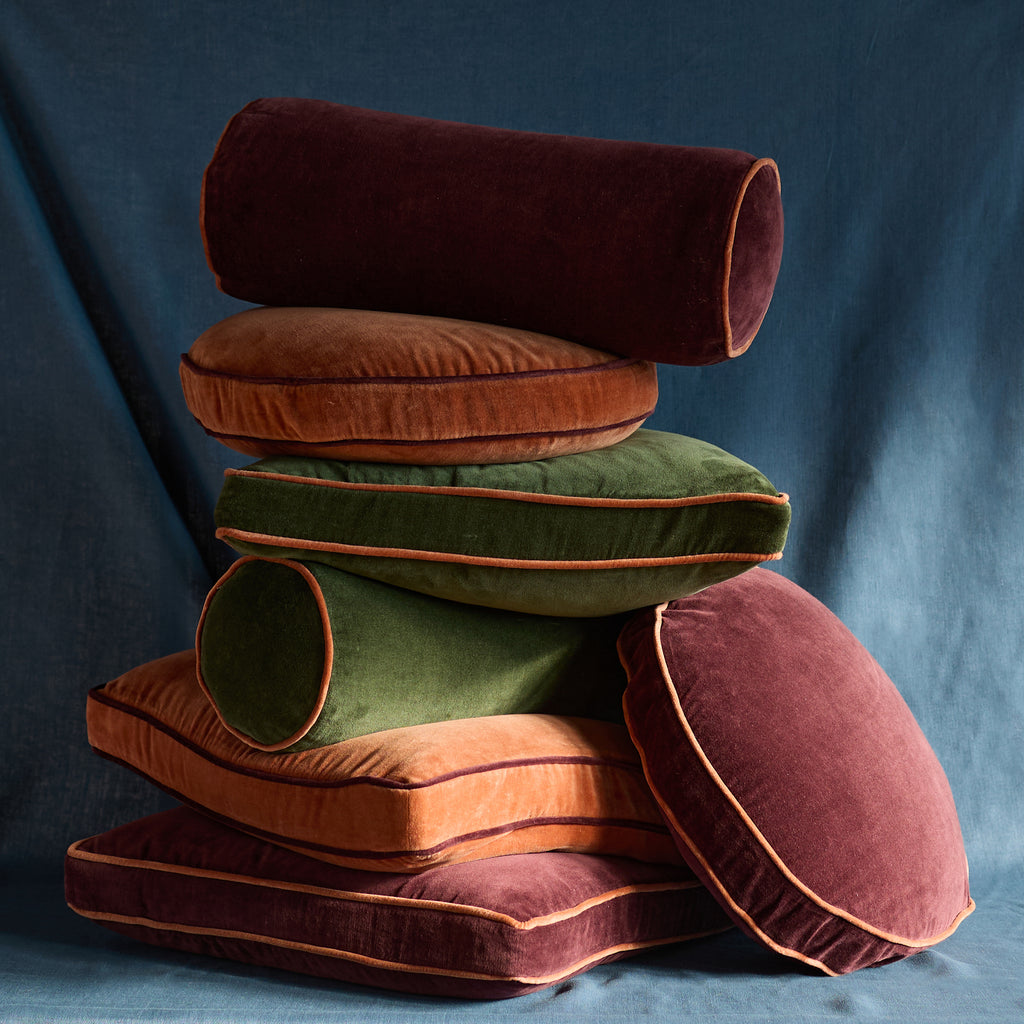 Velvet Piped Pillow