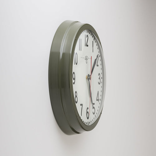 Schoolhouse Electric Clock::Sergeant Green::Hover