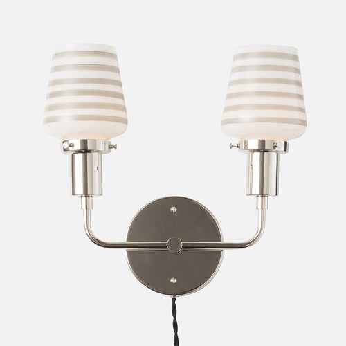 Straight Bell Shade - Painted::gray bands::hover