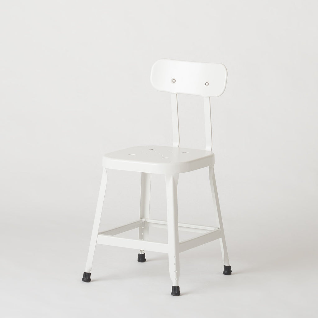 Schoolhouse Utility Stool 18"::factory white::hover