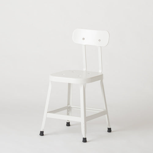 Schoolhouse Utility Stool 18"::factory white::hover
