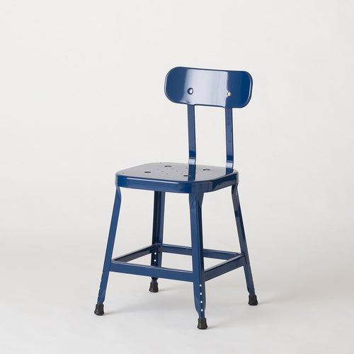 Schoolhouse Utility Stool 18"::navy blue::hover
