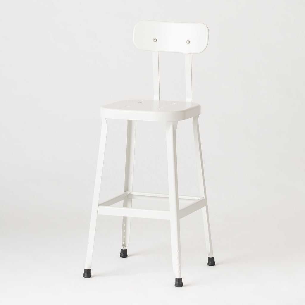 Schoolhouse Utility Stool 26"::factory white::hover