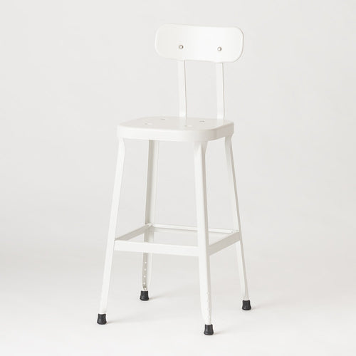 Schoolhouse Utility Stool 26"::factory white::hover