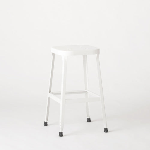 Schoolhouse Utility Stool 26"::factory white::Main