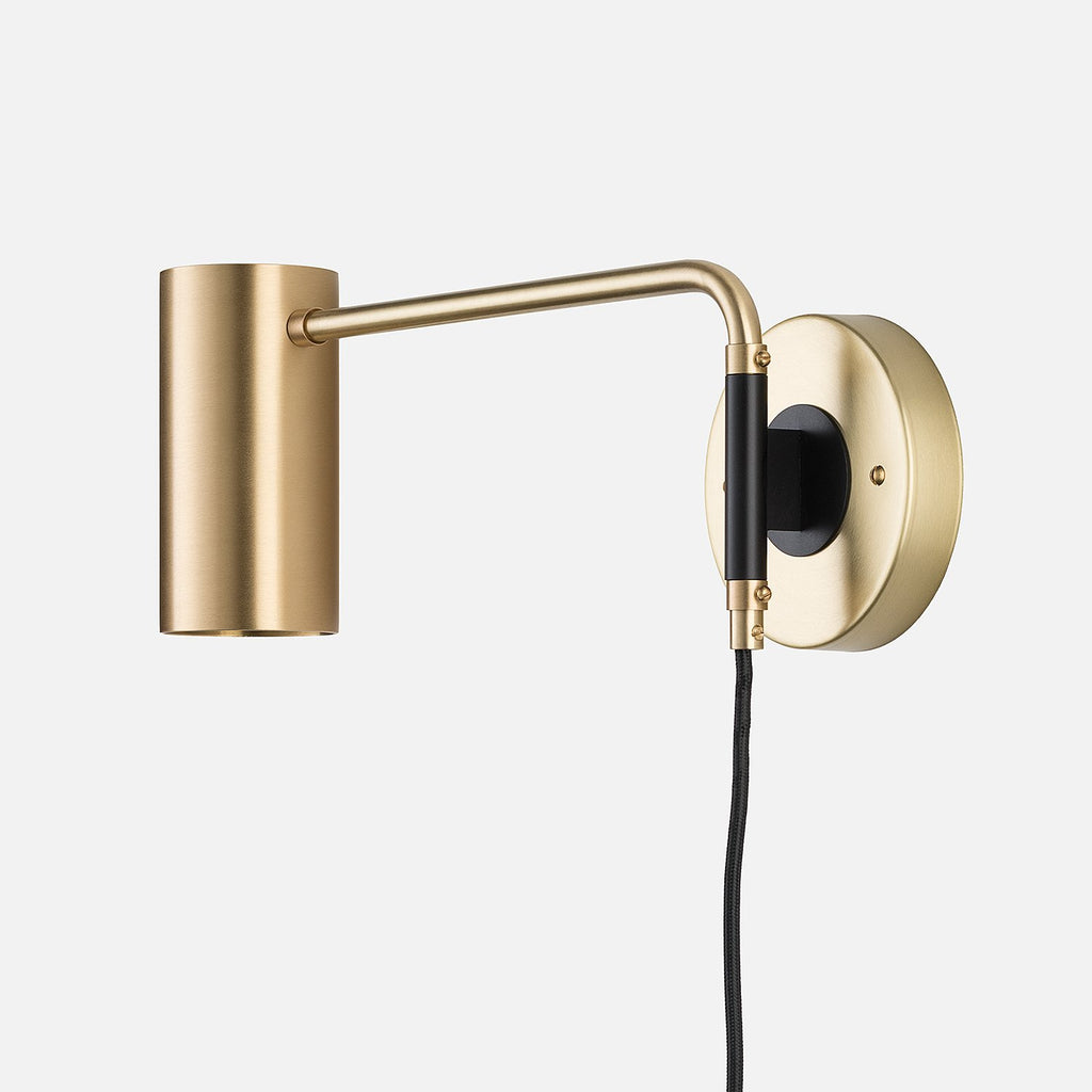 Envoy Swing Plug-In Sconce::natural brass::hover