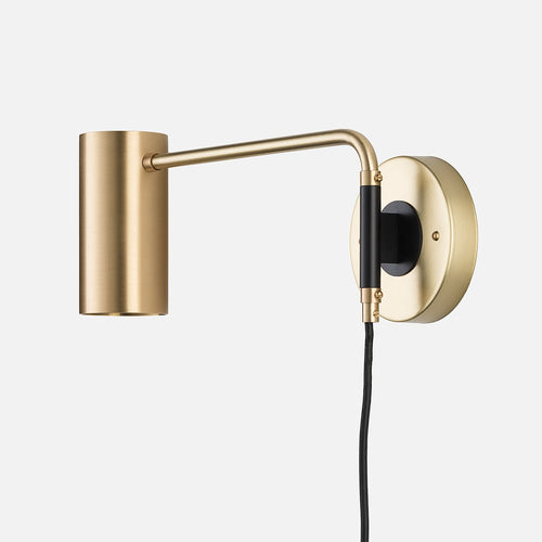 Envoy Swing Plug-In Sconce::natural brass::hover